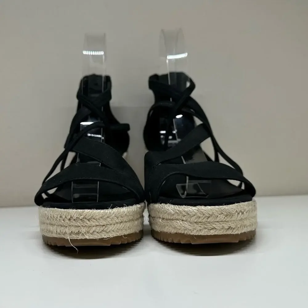 NWOB | Eileen Fisher | Wanda Tumbled Nubuck Espadrille | Black | Sizes 5.5 & 6